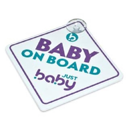 Just Baby Προειδοποιητικό Σήμα αυτοκινήτου Baby on Board JB.7015