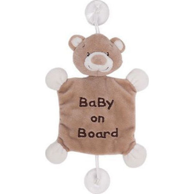 Kikka Boo Λούτρινο Αρκουδάκι Αυτοκινήτου Baby On Board με Βεντούζα 31201010031