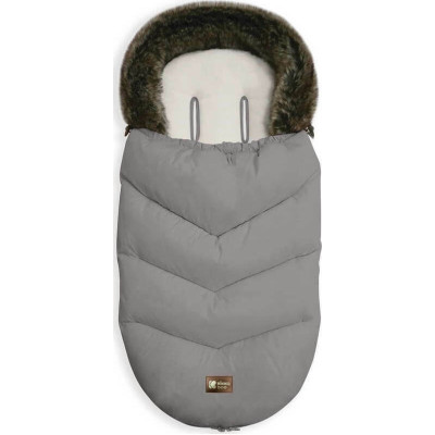 Kikka Boo Ποδόσακος Καροτσιού Footmuff Luxury Fur Grey 41130000023