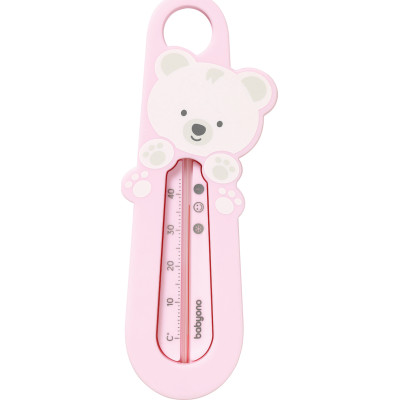 BabyOno Θερμόμετρο μπάνιου Bear Pink BN777/03