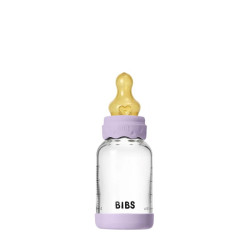 Bibs Γυάλινο Μπιμπερό Boheme με Στρογγυλή Θηλή latex Αργής ροής 120ml Violet Sky