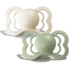 Bibs Πιπίλες 2τμχ Supreme Silicone No2 Symmetrical Ivory/Sage