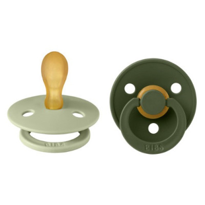 Bibs Πιπίλες 2τμχ Colour Latex Νο2 Symmetrical Sage/Hunter Green