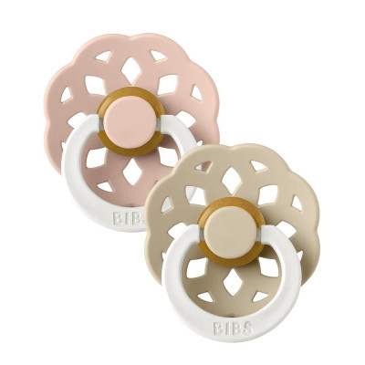 Bibs Πιπίλες 2τμχ Boheme Latex No1 Glow Blush/Vanilla
