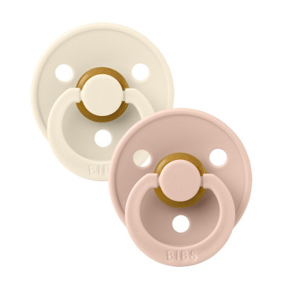 Bibs Πιπίλες 2τμχ Colour Latex No1 Ivory/Blush