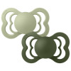 Bibs Πιπίλες 2τμχ Supreme Silicone No2 Symmetrical Sage/Hunter Green
