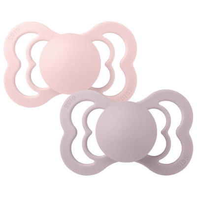Bibs Πιπίλες 2τμχ Supreme Silicone No2 Symmetrical Blossom/Dusky Lilac