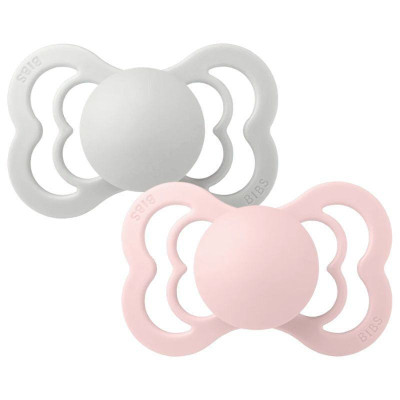 Bibs Πιπίλες 2τμχ Supreme Silicone No2 Symmetrical Haze/Blossom