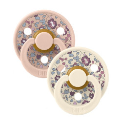 Bibs Πιπίλες 2τμχ Colour Liberty Eloise Latex No2 Blush Mix