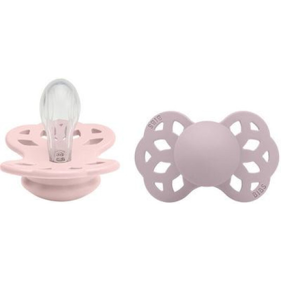 Bibs Πιπίλες 2τμχ Infinity Silicone No1 Symmetrical Blossom/Dusty