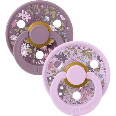 Bibs Πιπίλες 2τμχ Liberty Colour Latex No1 Chamomile Lawn Violet Sky Mix