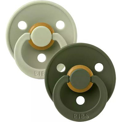 Bibs Πιπίλες 2τμχ Colour Latex No1 Sage/Hunter Green