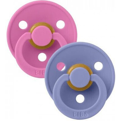 Bibs Πιπίλες 2τμχ Colour Latex No2 Bubblegum/Peri