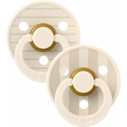 Bibs Πιπίλες 2τμχ Studio Colour Latex No1 Ivory Vanilla Mix