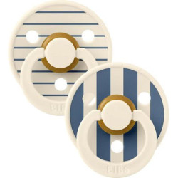 Bibs Πιπίλες 2τμχ Studio Colour Latex No2 Ivory Steel Blue Mix