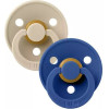 Bibs Πιπίλες 2τμχ Colour Latex No1 Vanilla/Cornflower