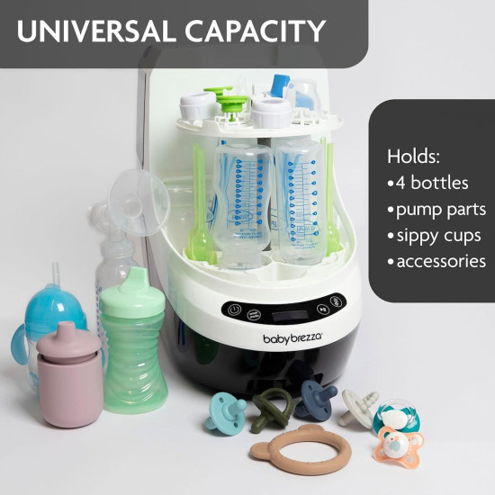 Baby Brezza Bottle Washer Pro & Sterilizer Portable Noir et Blanc