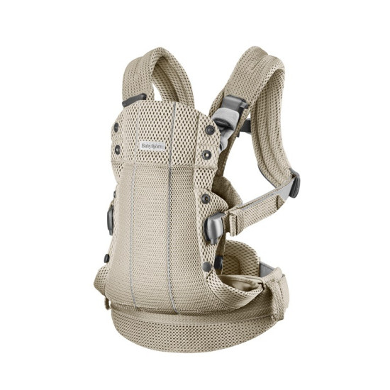 BabyBjorn Μάρσιπος Harmony 3D Mesh, Grey Beige