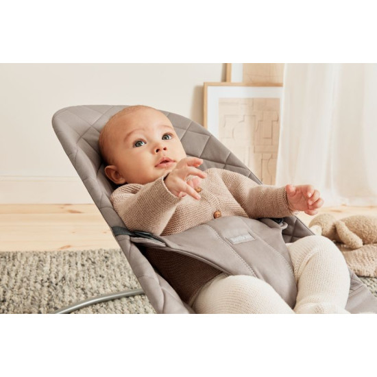 BabyBjorn Ρηλάξ Bliss, Woven, Classic quilt, Sand Grey