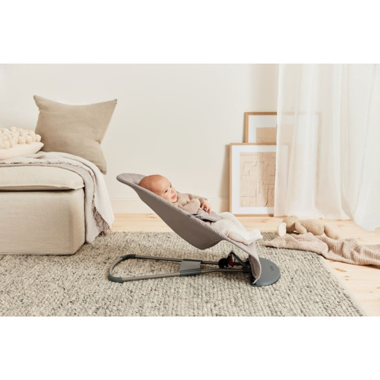 BabyBjorn Ρηλάξ Bliss, Woven, Classic quilt, Sand Grey