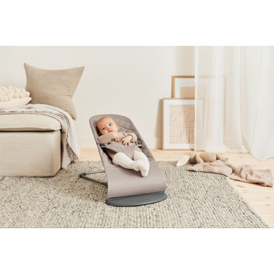 BabyBjorn Ρηλάξ Bliss, Woven, Classic quilt, Sand Grey