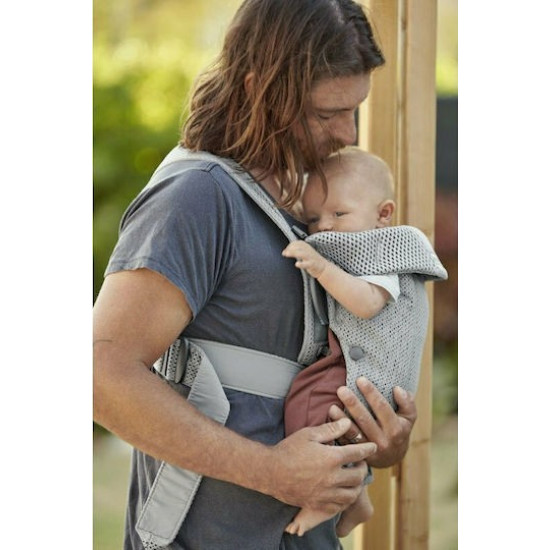 BabyBjorn Μάρσιπος Mini 3D Mesh Grey