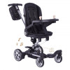 Bebe Stars Ηλεκτρικό Καρότσι Smart Ride Mαύρο