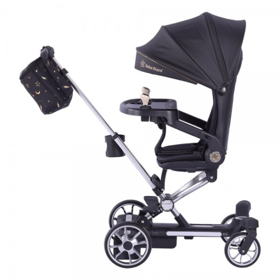 Bebe Stars Ηλεκτρικό Καρότσι Smart Ride Mαύρο