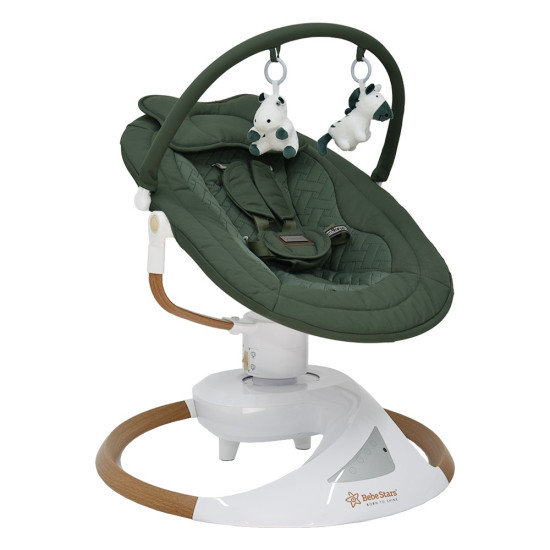 Bebe Stars Ηλεκτρική Κούνια Snuggle Forest Green