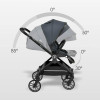 Bebe Stars Πολυκαρότσι Mirage 2 in 1 Grey