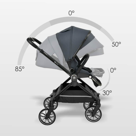 Bebe Stars Πολυκαρότσι Mirage 2 in 1 Grey