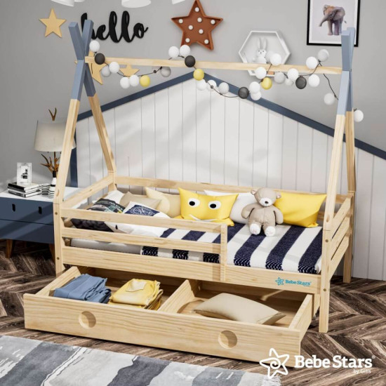 Bebe Stars Κρεβάτι Galaxy Montessori 438-05