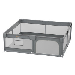 Bebe Stars Παρκοκρέβατο Ορθογώνιο 200x180cm Playzen Grey