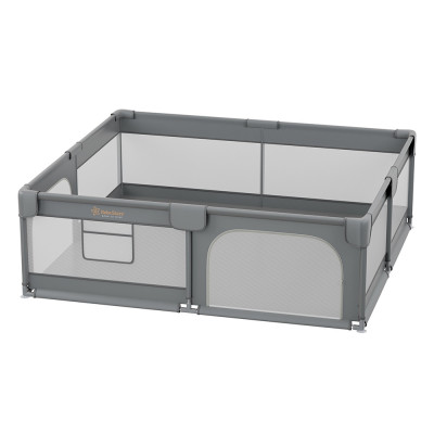 Bebe Stars Παρκοκρέβατο Ορθογώνιο 200x180cm Playzen Grey