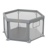 Bebe Stars Παρκοκρέβατο Πολύγωνο Nestilo Grey