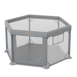 Bebe Stars Παρκοκρέβατο Πολύγωνο Nestilo Grey