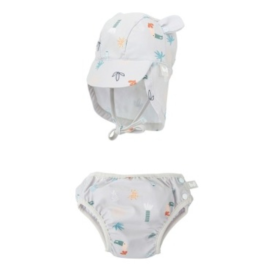 BimbiDreams Σετ Μαγιό-Πάνα με Καπέλο UV50  Tucan 3-9M