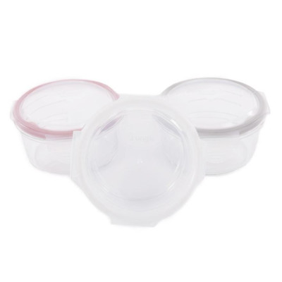 Bo Jungle B-Bowl Glass 360ml Γυάλινα Δοχεία Φαγητού White-Grey-Pink B500500