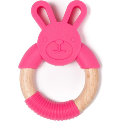 Bo Jungle B-Wood Ξύλινο Μασητικό Pink Rabbit 3m+ B561100