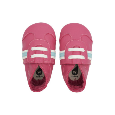 Bobux Soft sole Δερμάτινο Βρεφικό Παπούτσι Sport Classic Pink