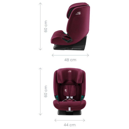 Britax Evolvafix Isofix  i-Size Κάθισμα Αυτοκινήτου 76-150cm Midnight Grey