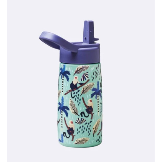 ChicMic Bioloco Παγούρι με Καλαμάκι Monkey forest 350ml