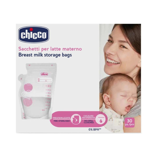 Chicco Σακουλάκια Διατήρησης Μητρικού Γάλακτος 30τμχ