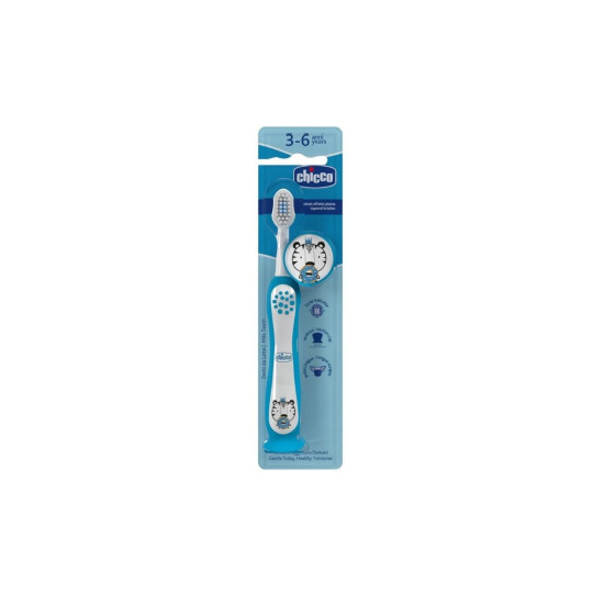 Chicco Παιδική Οδοντόβουρτσα με Θήκη 3-6Y Tiger