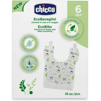 Chicco Σαλιάρες  μιας Χρήσης 36τμχ Βιοδιασπώμενες