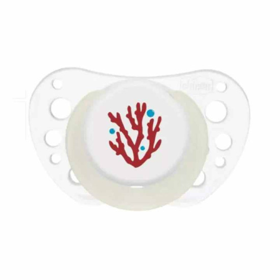 Chicco Πιπίλα Σιλικόνη PhysioForma Air 16-36Μ Μπεζ-Μπορντώ