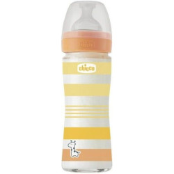 Chicco Γυάλινο Μπιμπερό Well Being Nature Glass 240 ml 0M+ Unisex