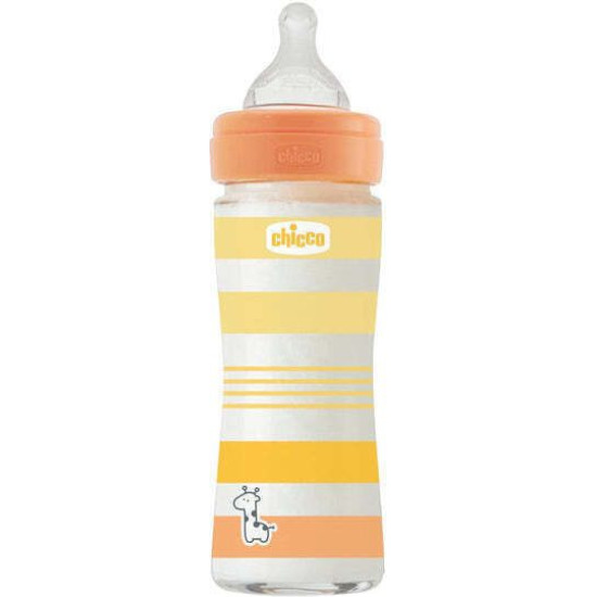 Chicco Γυάλινο Μπιμπερό Well Being Nature Glass 240 ml 0M+ Unisex