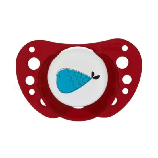 Chicco Πιπίλα Σιλικόνη PhysioForma Air 16-36Μ Μπεζ-Μπορντώ