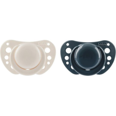 Chicco Πιπίλα Σιλικόνη PhysioForma Air 6-16Μ Μπεζ-Μπλε